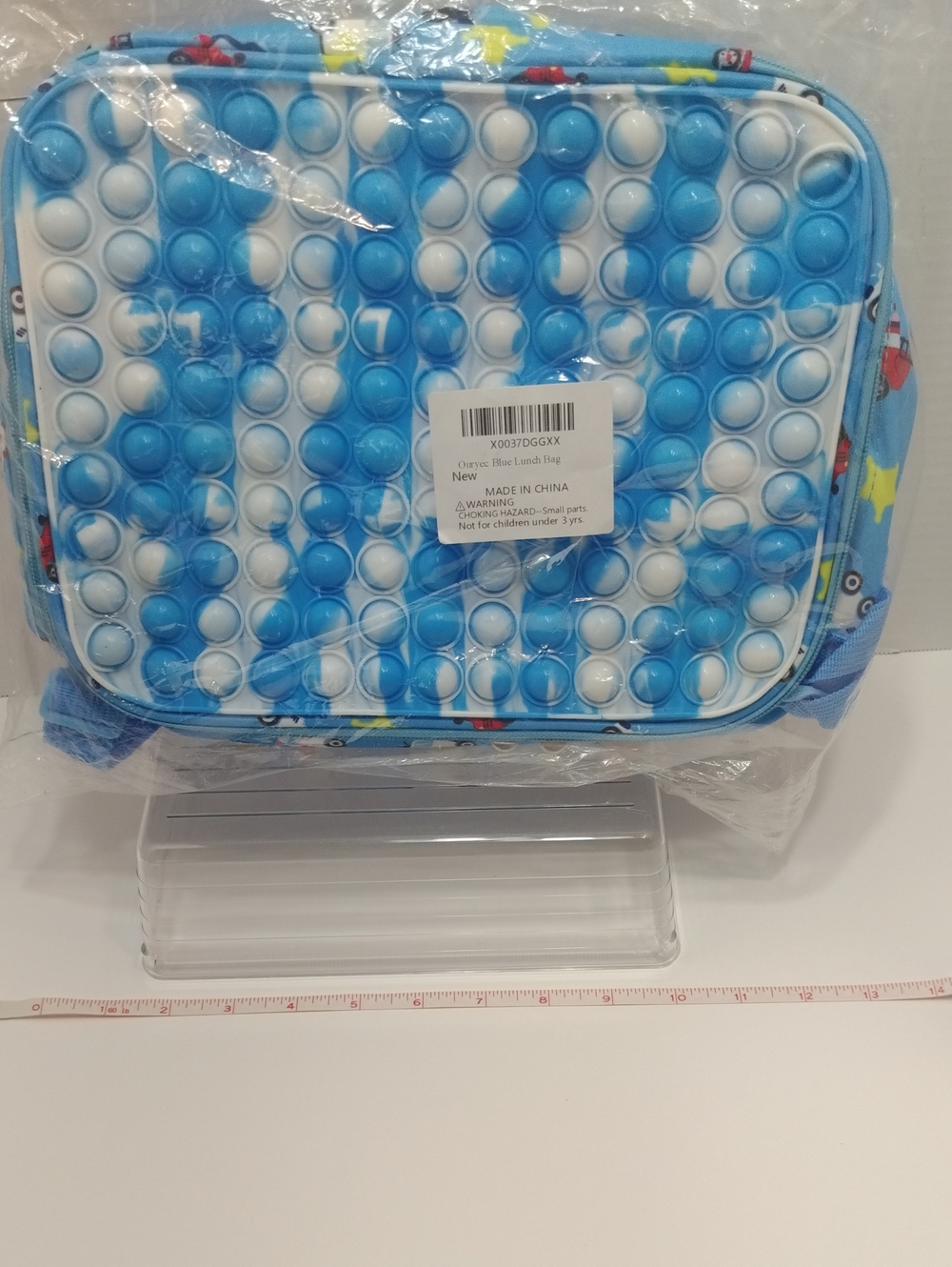 Blue White Bubble Pop Lunch Bag - Brand